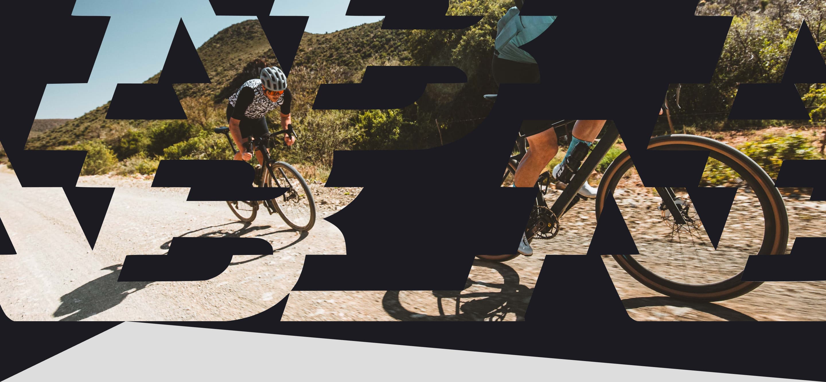 Rider in the official Gravel Burn kit